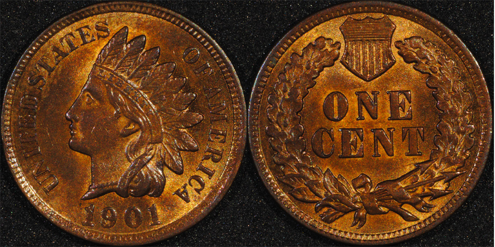 1863-&-1901-Indian-Head-Cents